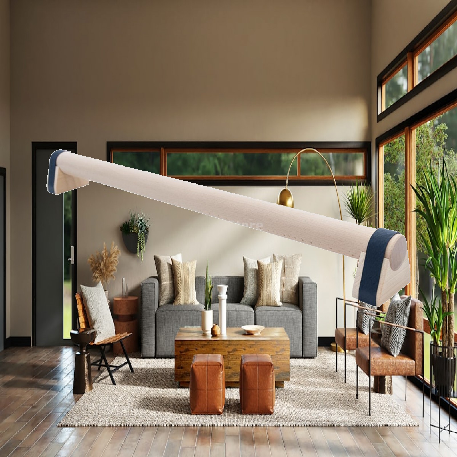Gymnastics Beam Floor - Balok Keseimbangan Kayu Berbentuk Silinder untuk