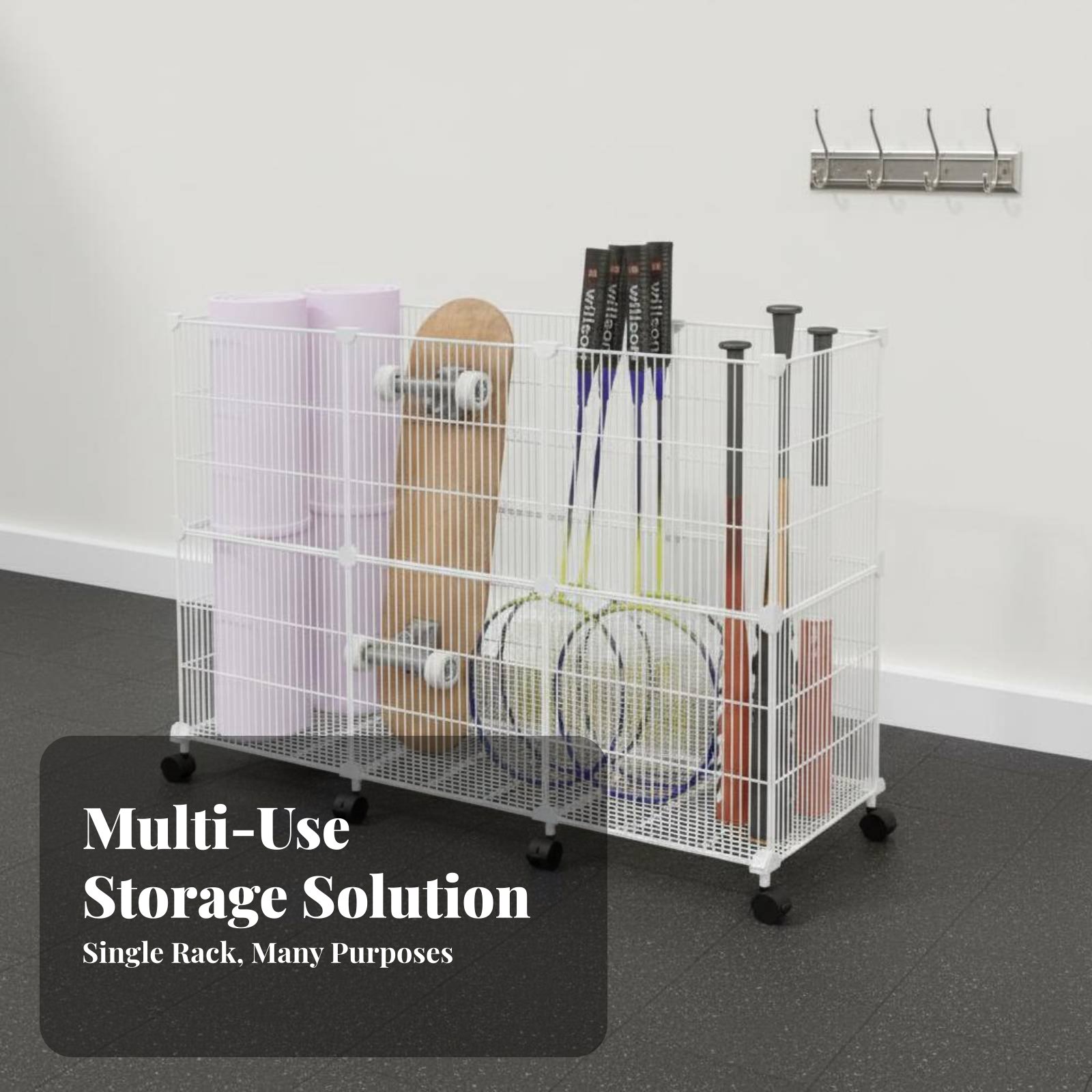 Troli Penyimpanan Peralatan Ol - Sports Equipment Garage Organizer ulasan dan harga