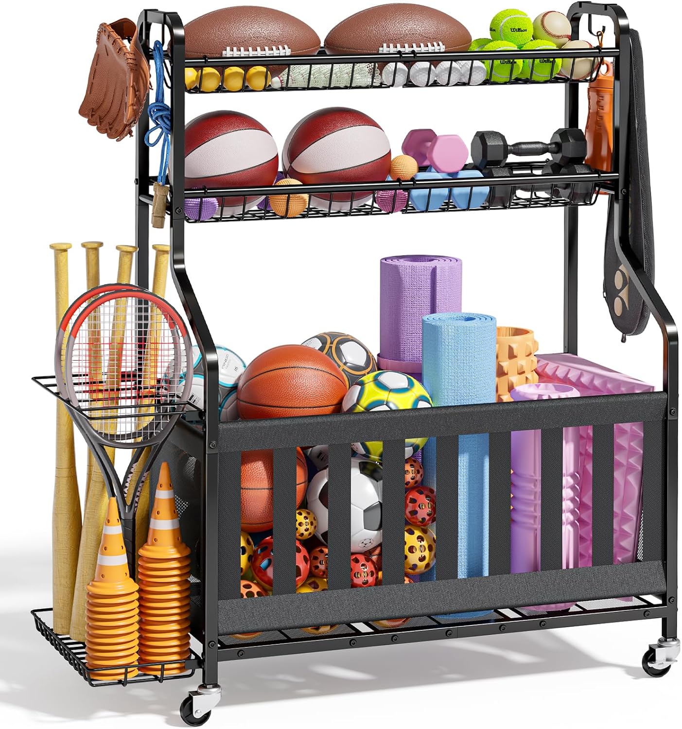 Organizer Penyimpanan Peralata - Sports Equipment Garage Organizer ulasan dan harga